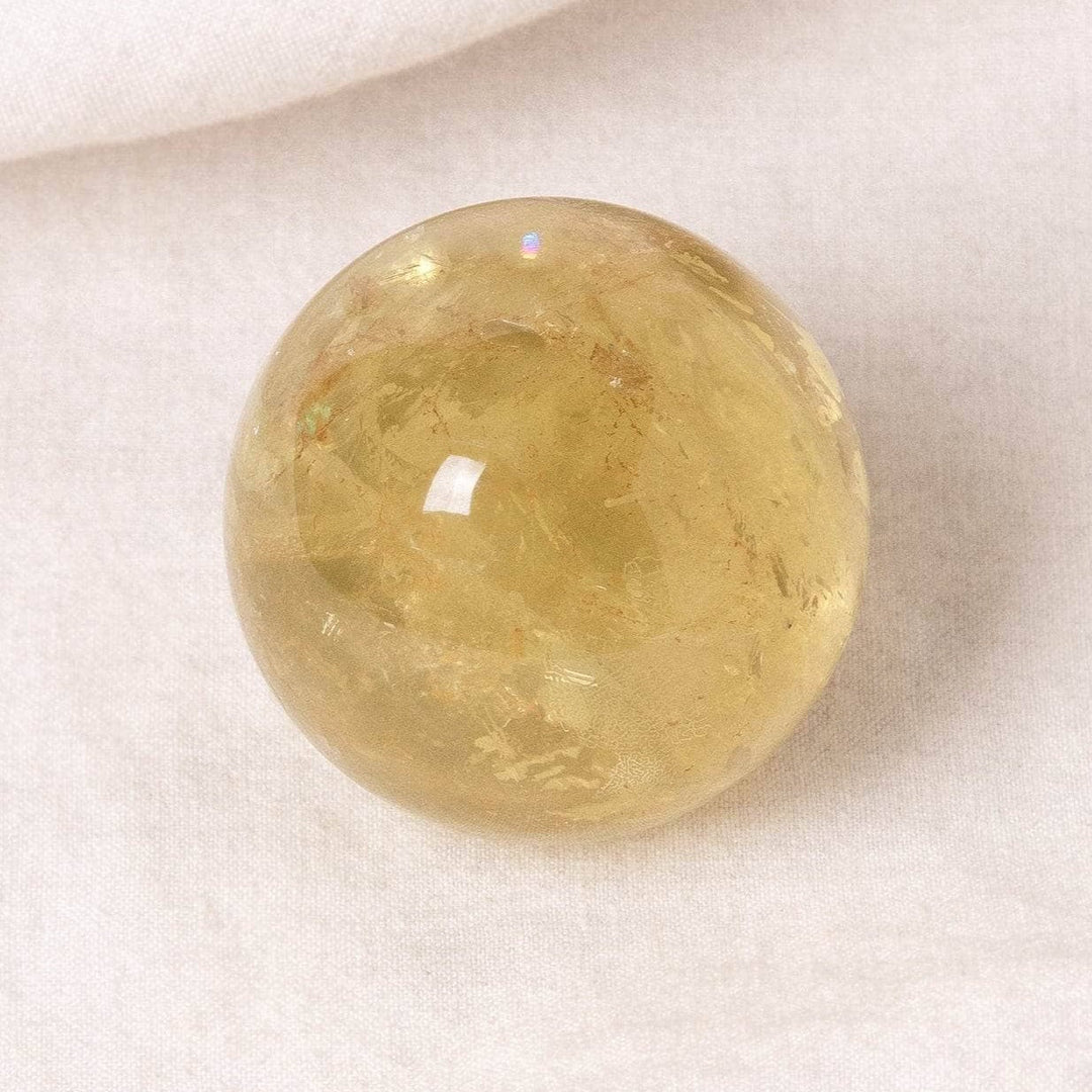 Rare Genuine Citrine Sphere with Tripod - AAA Premium Quality