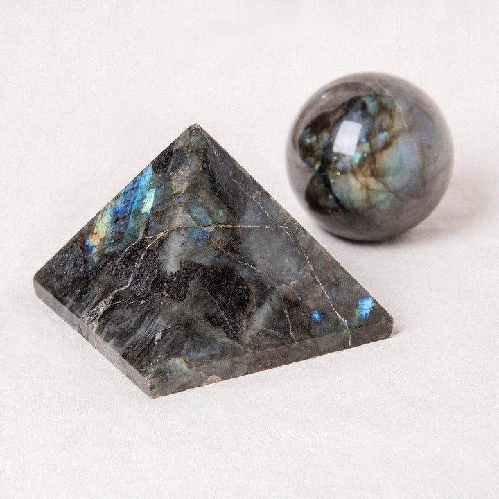 Labradorite Blue Flame Pyramid - AAA Premium Quality