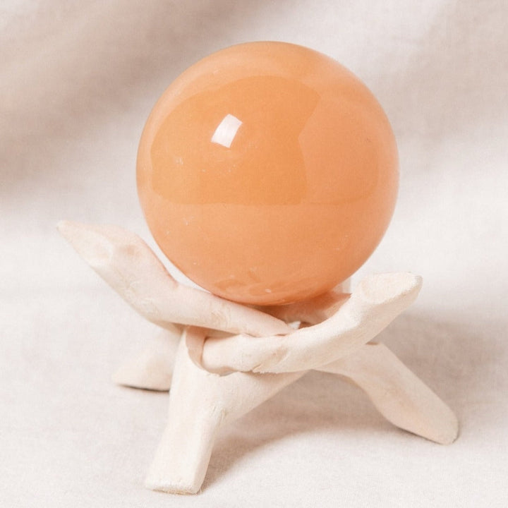 Honey Jade Sphere with Tripod - AAA Premium Quality