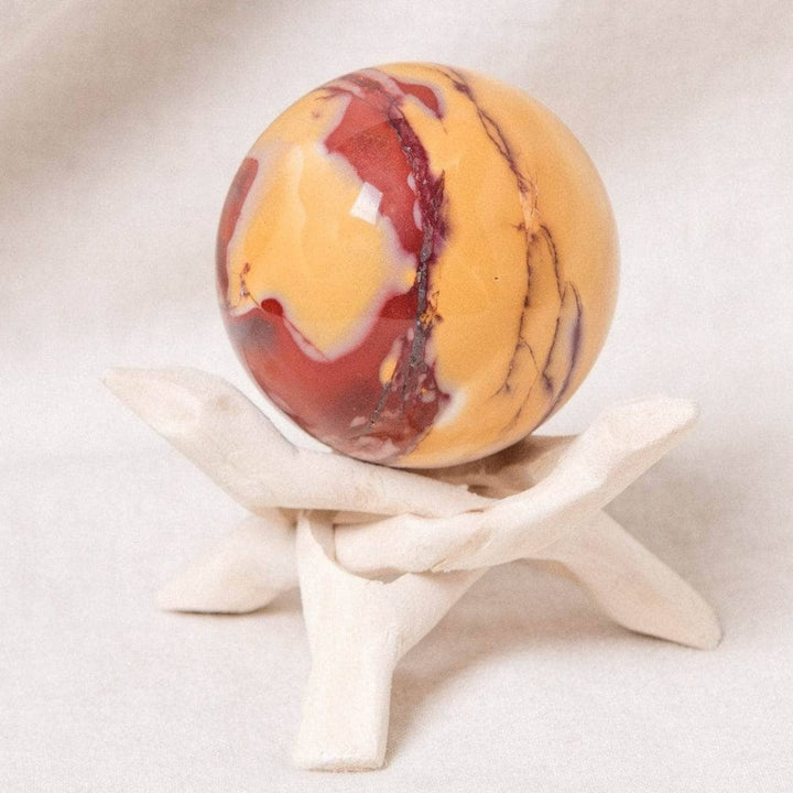 Mookaite Jasper Sphere with Tripod - AAA Premium Quality