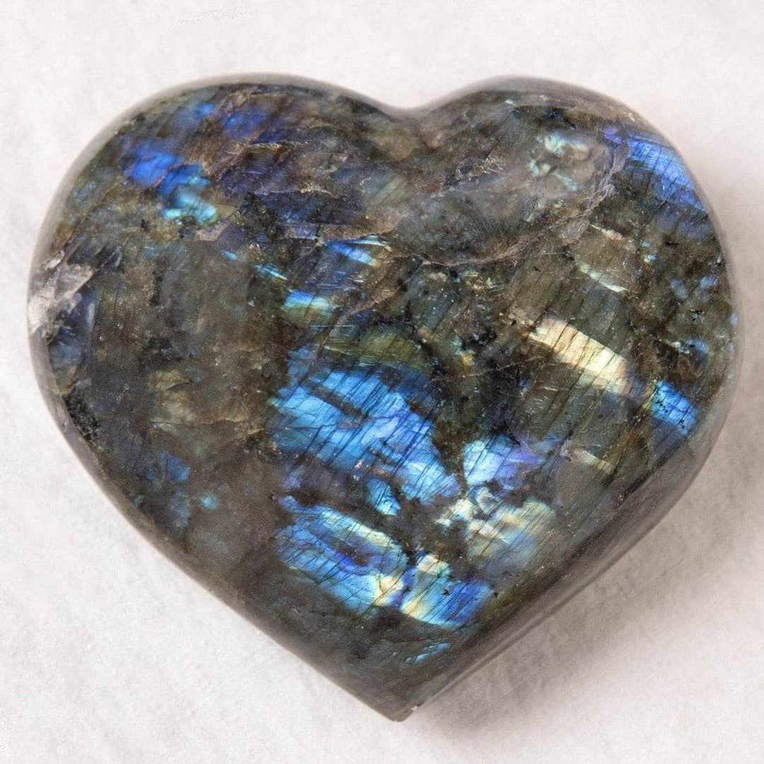 Labradorite Blue Flame Hearts - AAA Premium Quality