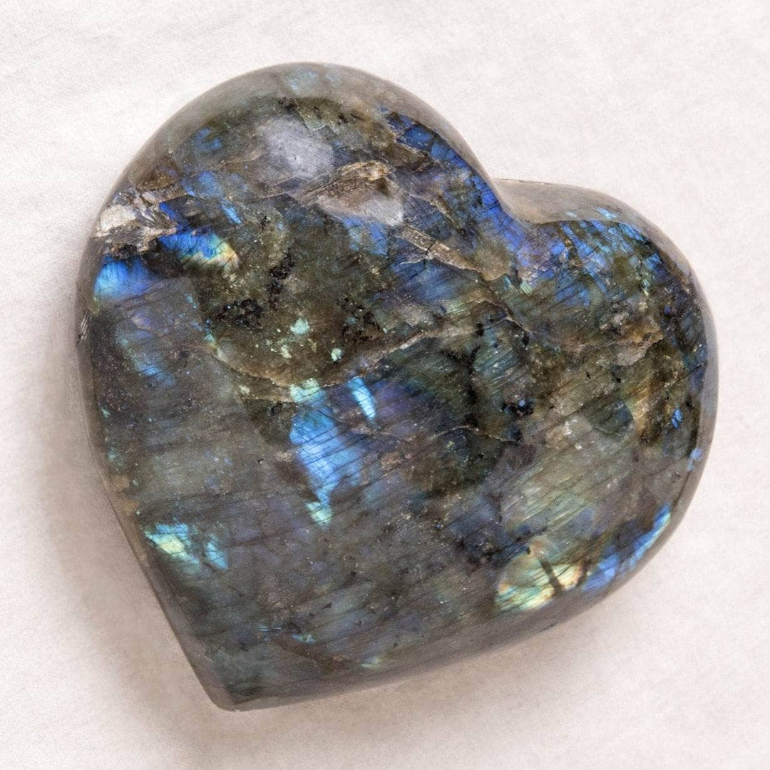 Labradorite Blue Flame Hearts - AAA Premium Quality