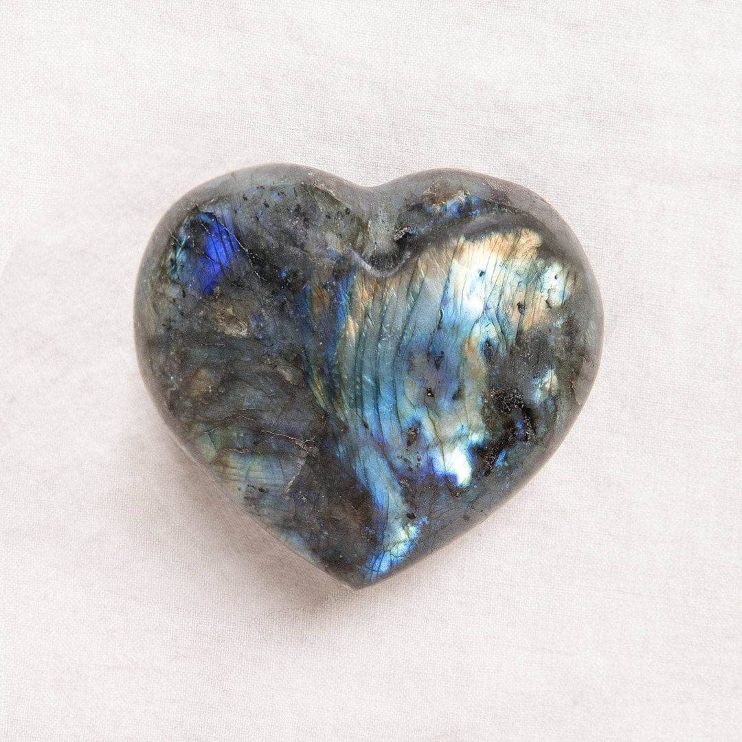 Labradorite Blue Flame Hearts - AAA Premium Quality