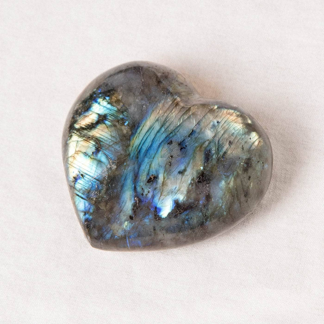 Labradorite Blue Flame Hearts - AAA Premium Quality