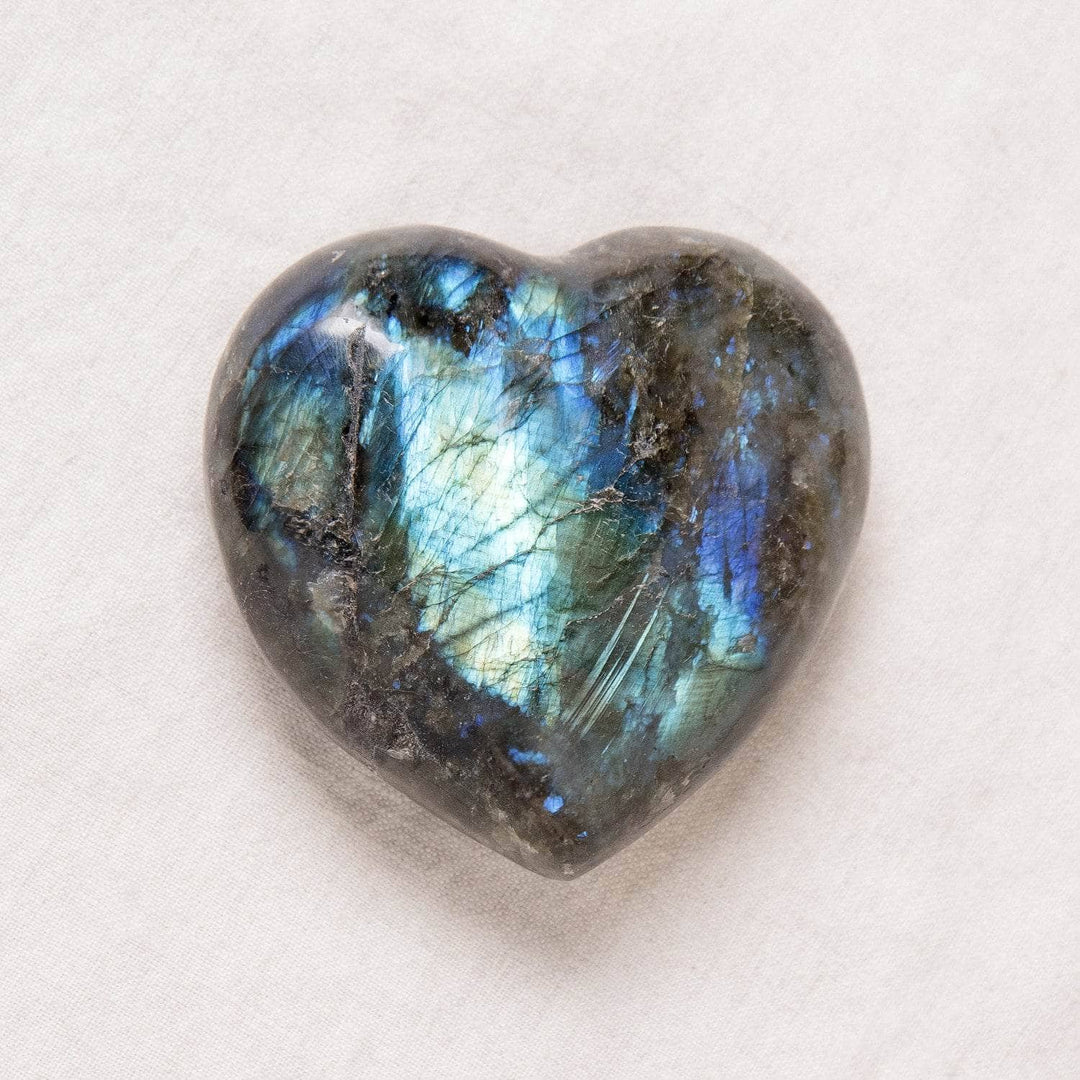 Labradorite Blue Flame Hearts - AAA Premium Quality