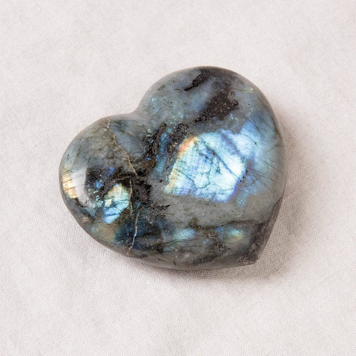 Labradorite Blue Flame Hearts - AAA Premium Quality