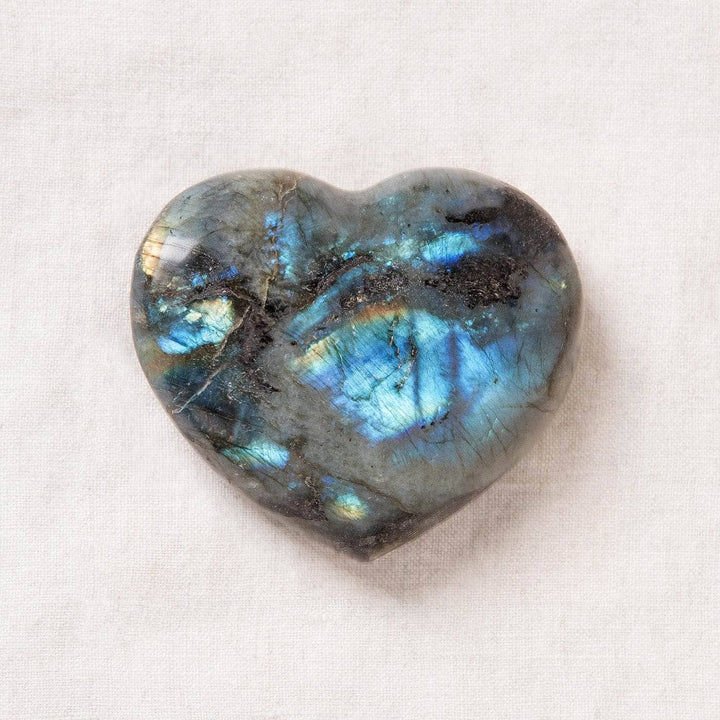 Labradorite Blue Flame Hearts - AAA Premium Quality