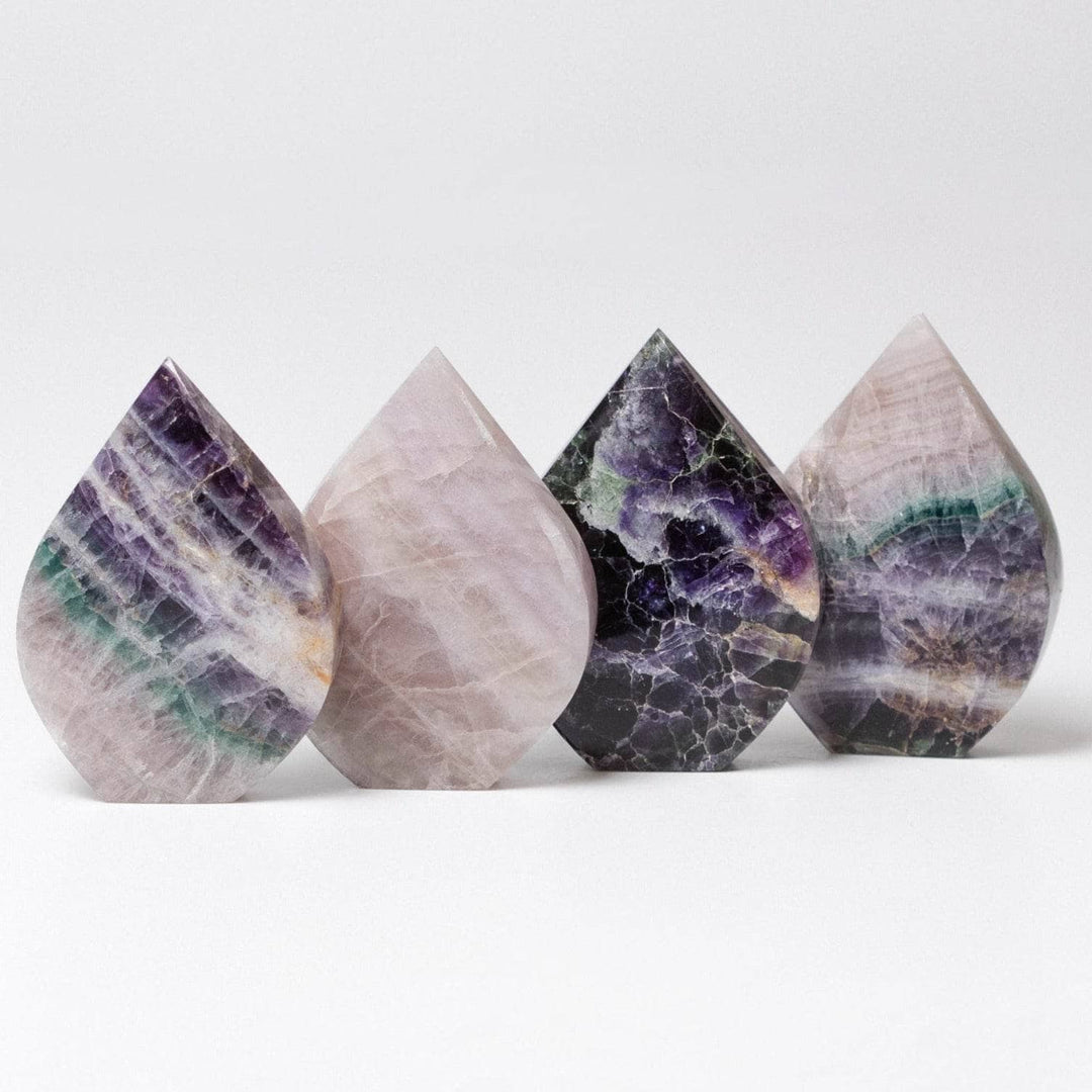 Rainbow Fluorite Flame Freeform Crystal