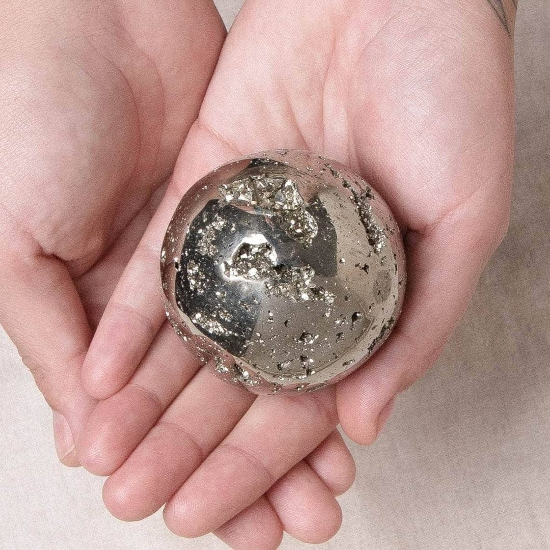 Natural Pyrite Sphere - AAA Premium Quality