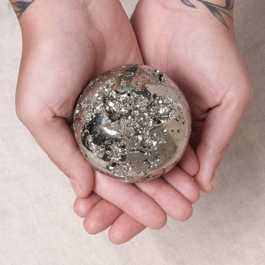 Natural Pyrite Sphere - AAA Premium Quality