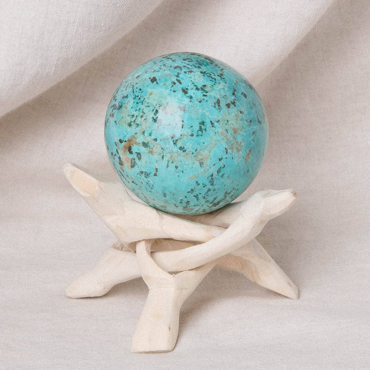 Natural Peruvian Turquoise Sphere - AAA Premium Quality