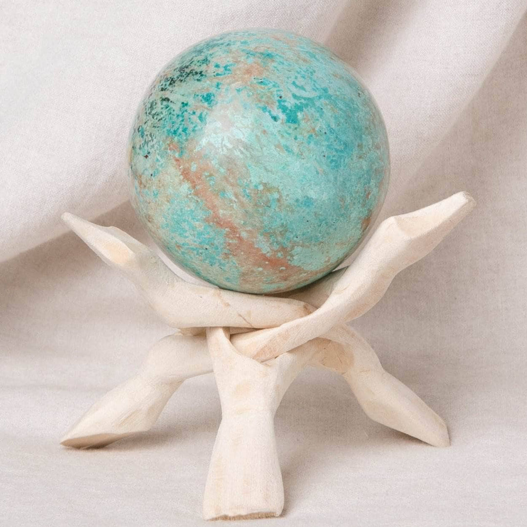 Natural Peruvian Turquoise Sphere - AAA Premium Quality