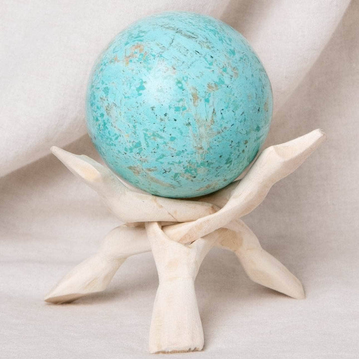 Natural Peruvian Turquoise Sphere - AAA Premium Quality