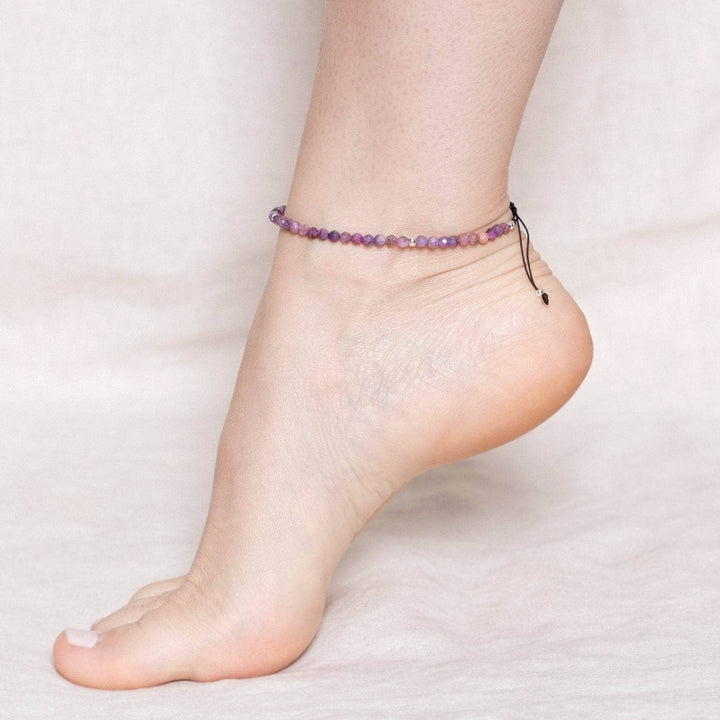 Natural Ruby Energy Anklet