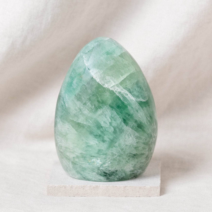 Green Rainbow Fluorite Freeform Crystals - 1 of a Kind