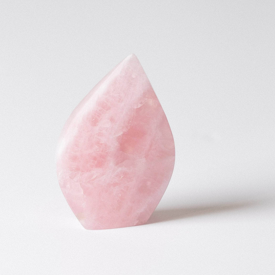 Rose Quartz Flame Freeform Crystal