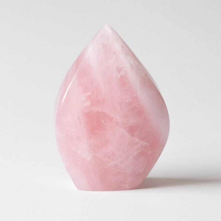 Rose Quartz Flame Freeform Crystal