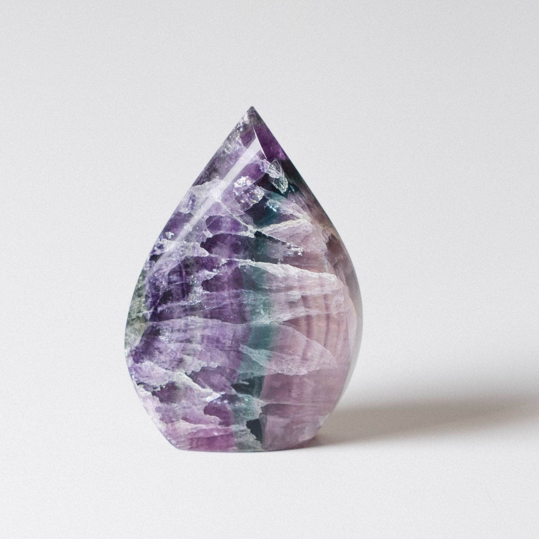 Rainbow Fluorite Flame Freeform Crystal