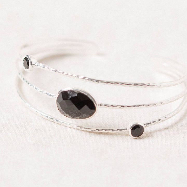 Black Tourmaline Golden or Silver Bracelet