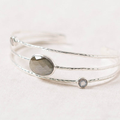 Labradorite Golden or Silver Bracelet