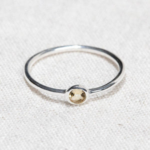 Citrine Silver or Gold Ring