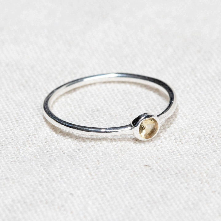 Citrine Silver or Gold Ring