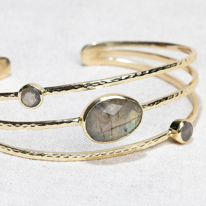 Labradorite Golden or Silver Bracelet