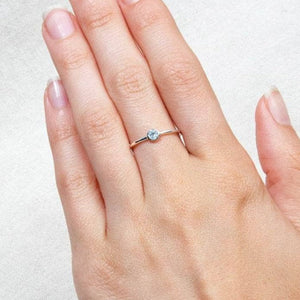 Blue Topaz Silver or Gold  Ring