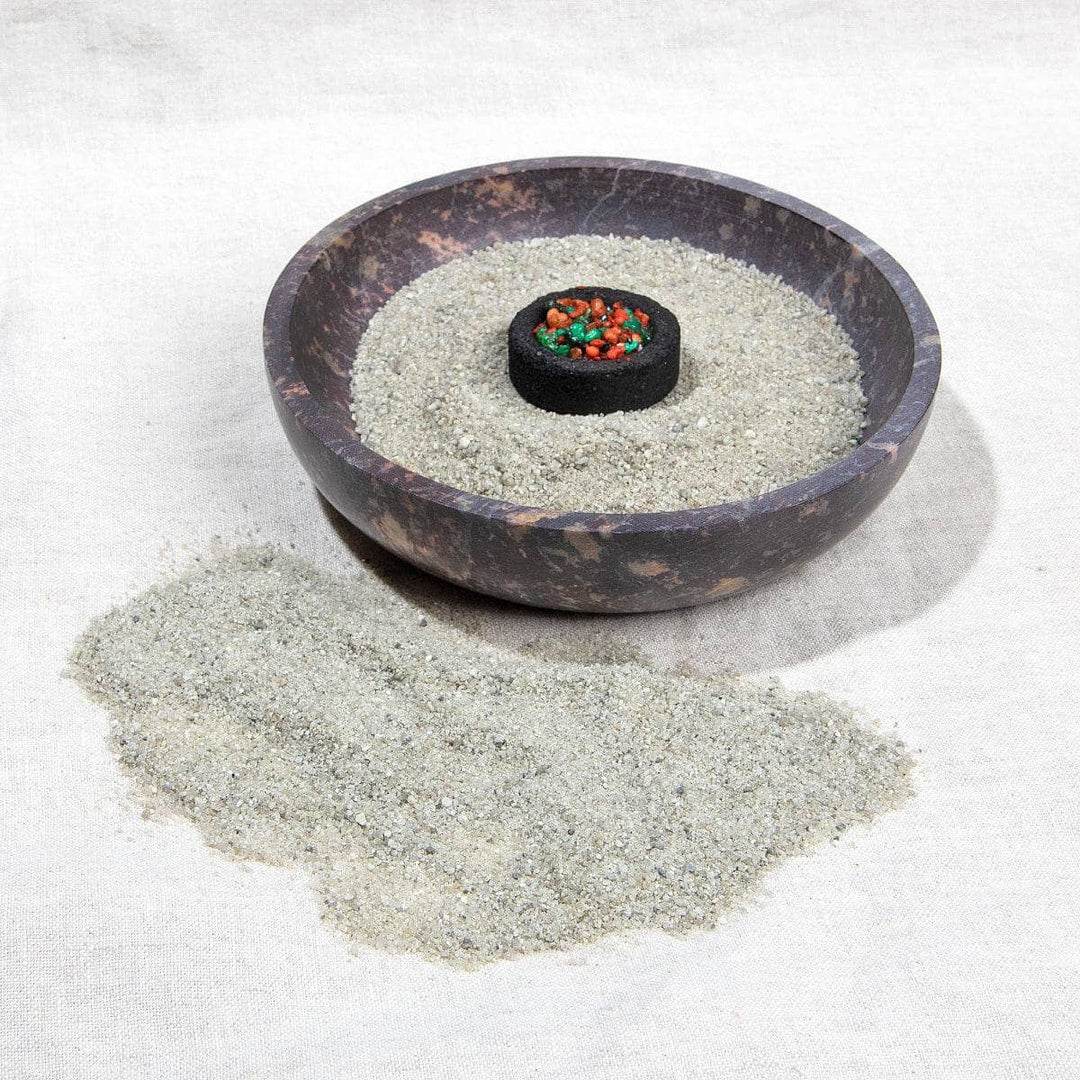 Natural Soapstone Smudge Bowl Kit