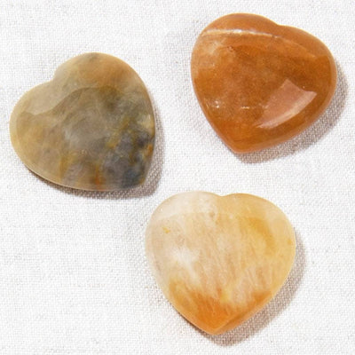 Yellow Jade Mini Heart Set