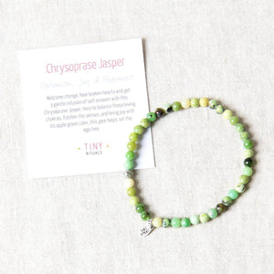 Chrysoprase Jasper Energy Bracelet