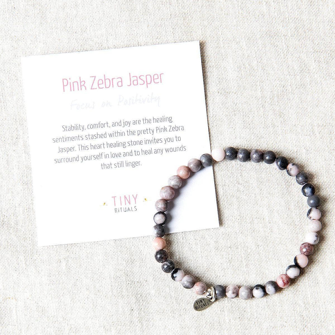 Pink Zebra Jasper Energy Bracelet