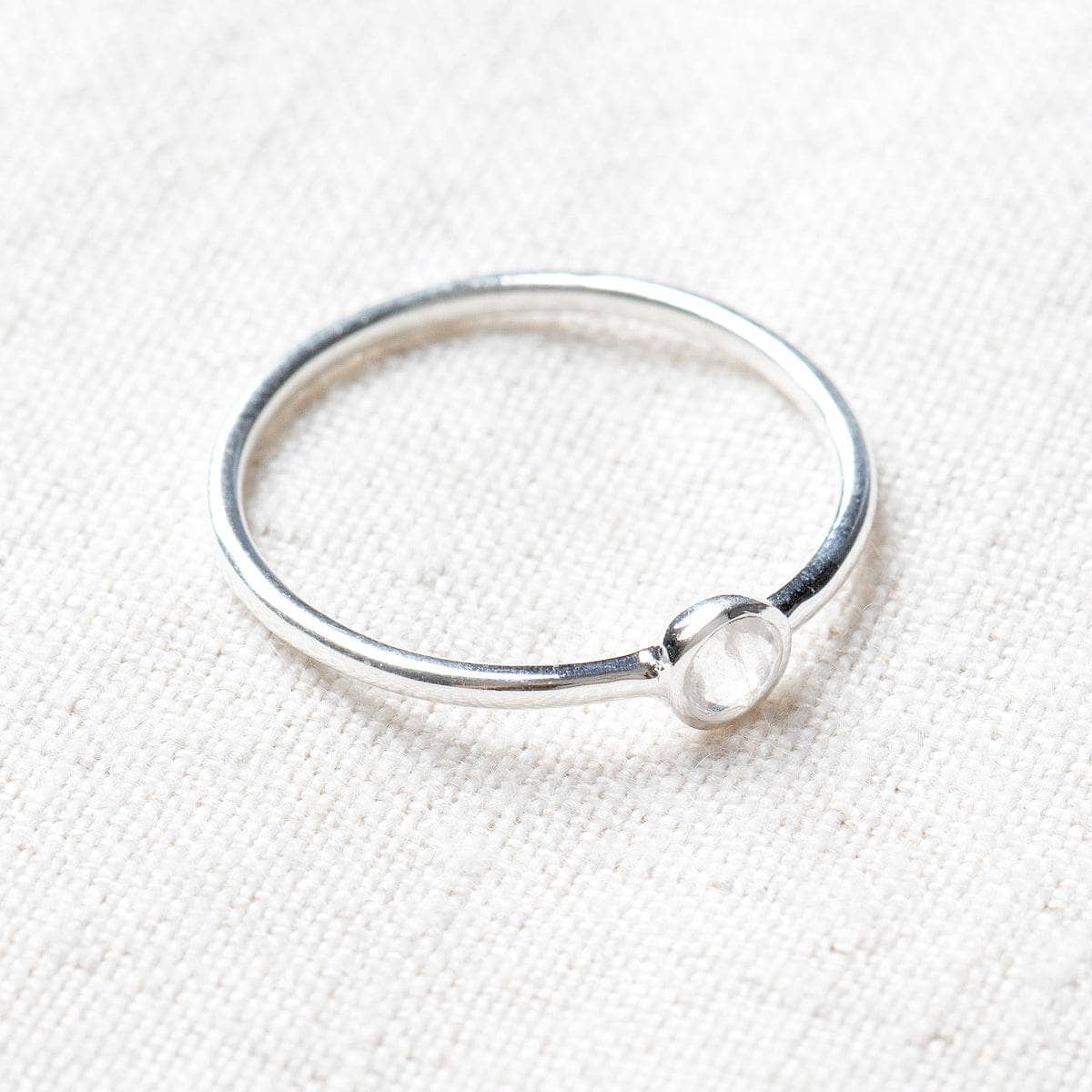 Herkimer Diamond Silver or Gold Ring
