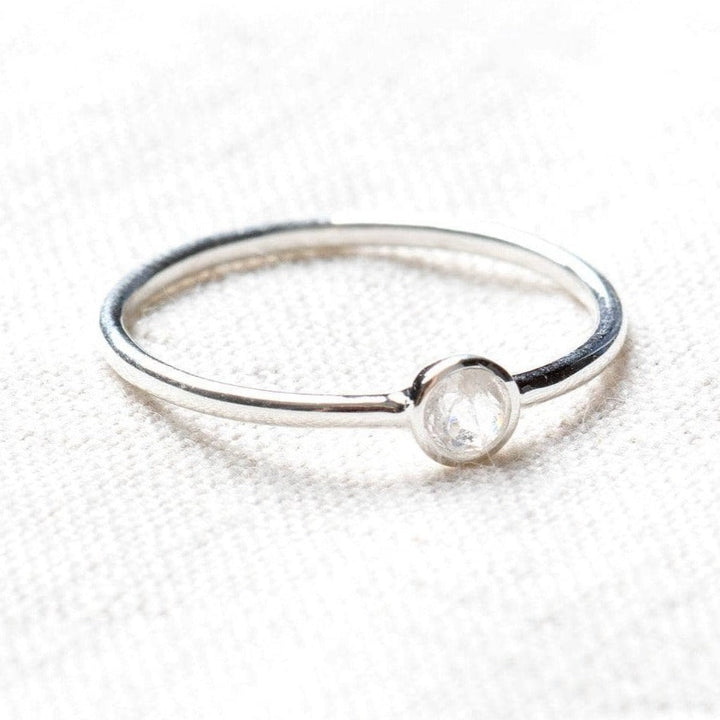 Herkimer Diamond Silver or Gold Ring