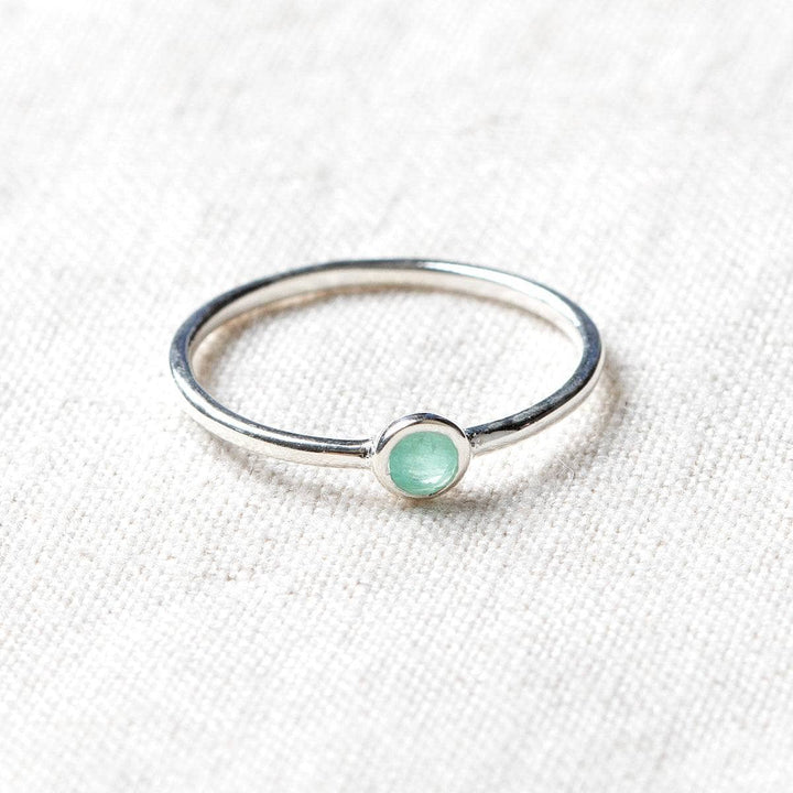 Emerald Silver or Gold  Ring