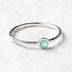 Emerald Silver or Gold  Ring