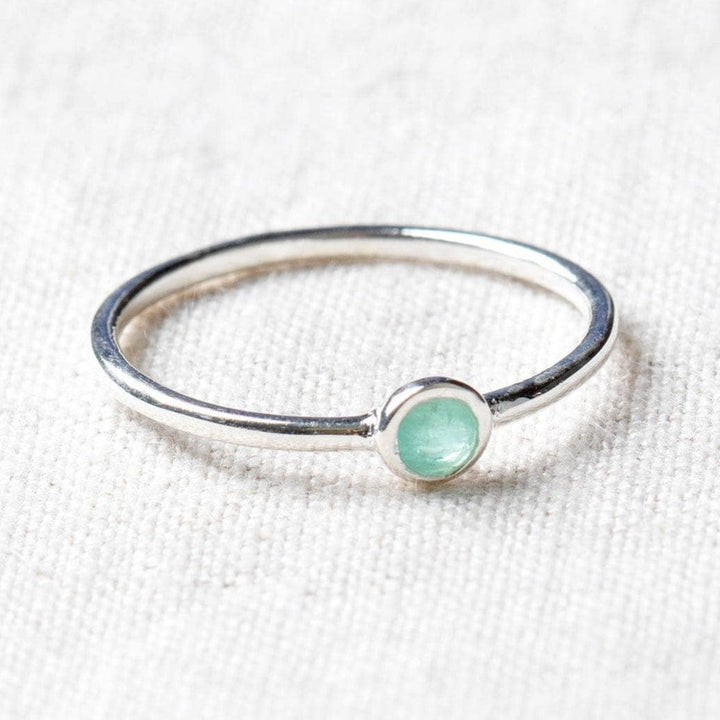 Emerald Silver or Gold  Ring