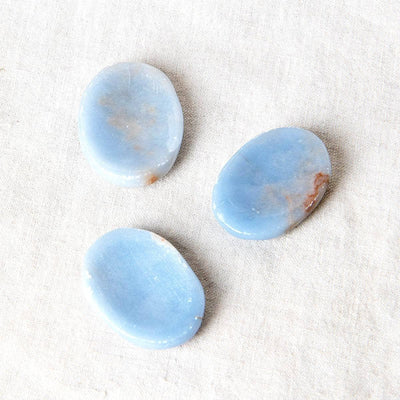 Angelite Worry Stone