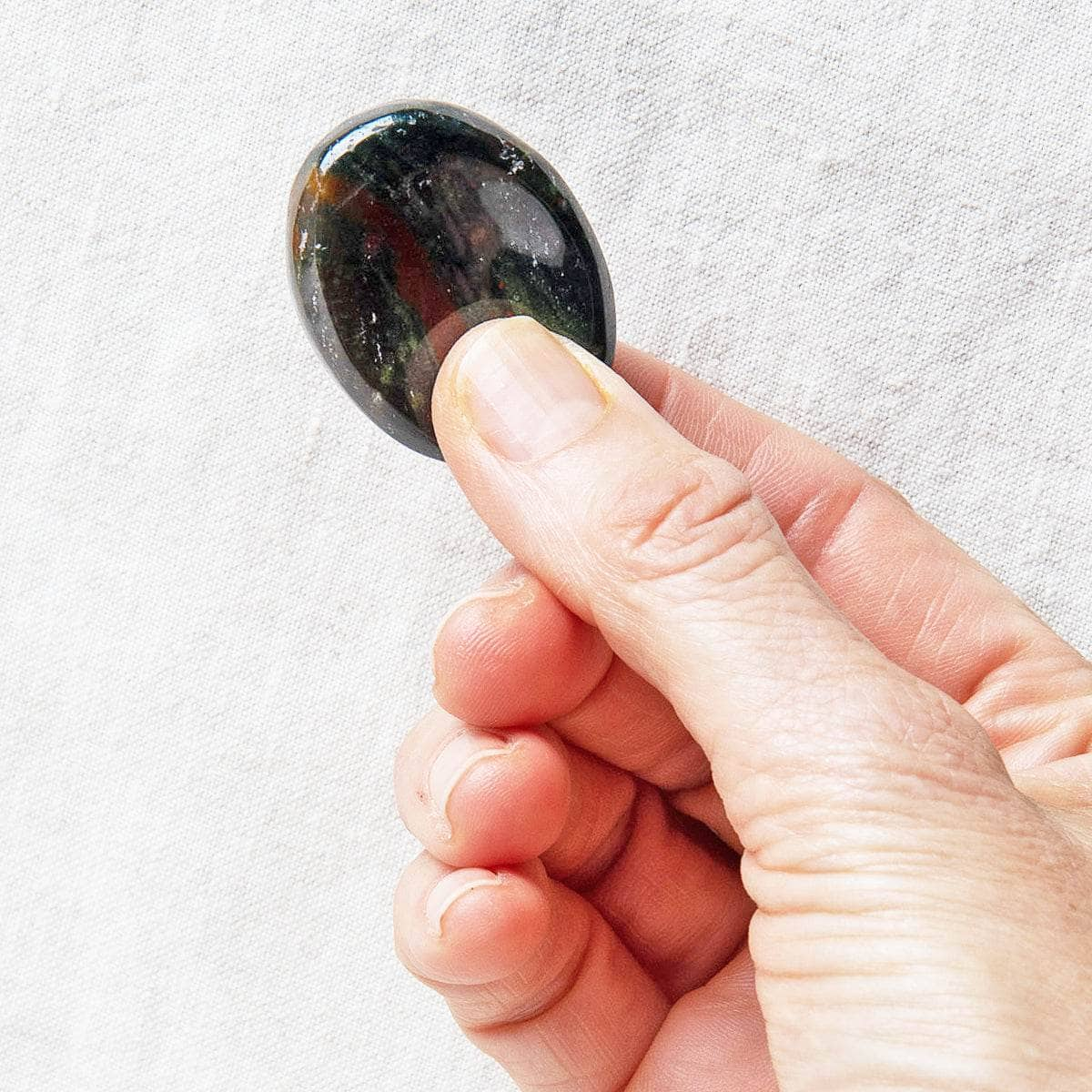 Bloodstone Worry Stone