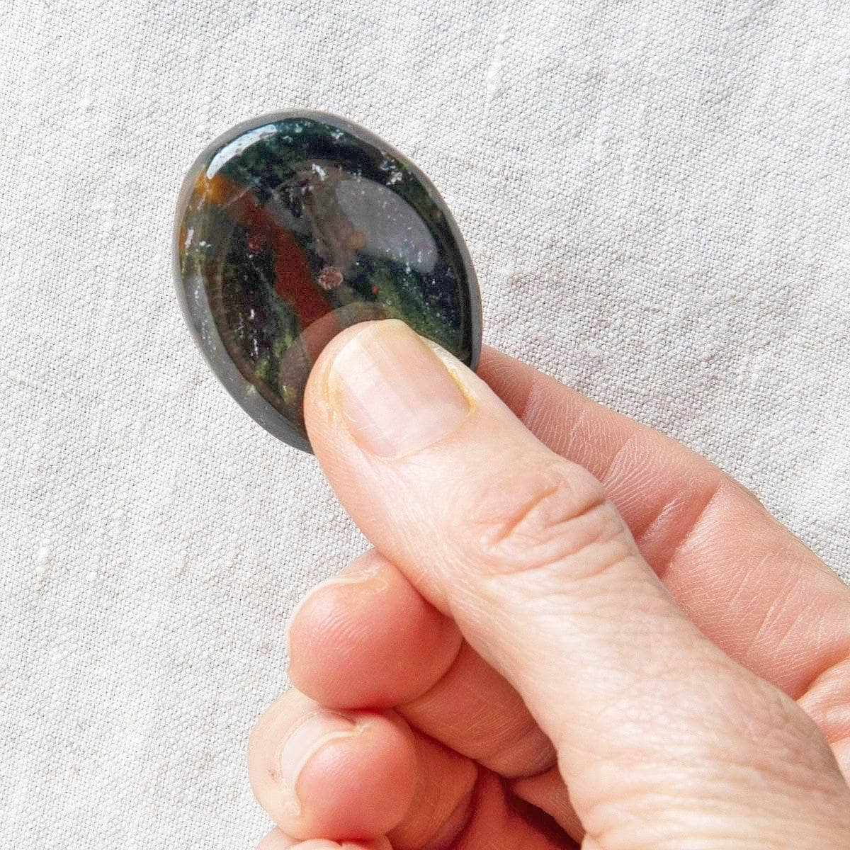 Bloodstone Worry Stone