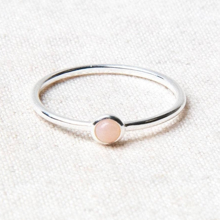 Pink Opal Silver or Gold Ring