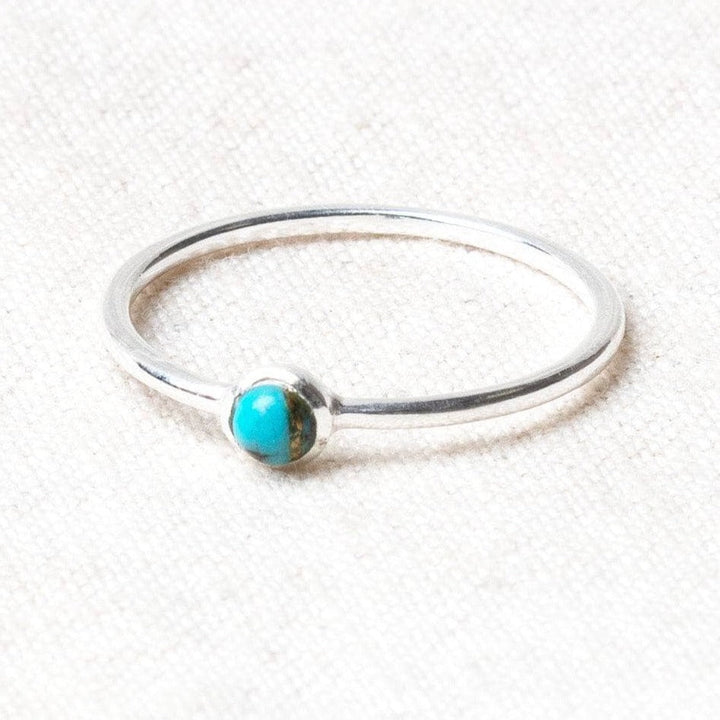 Natural Genuine Turquoise Silver or Gold Ring