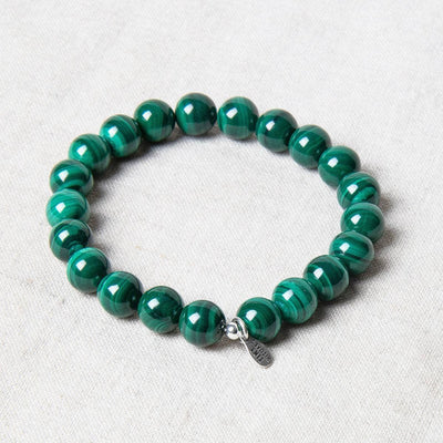 Genuine Real Malachite Energy Bracelet 8mm