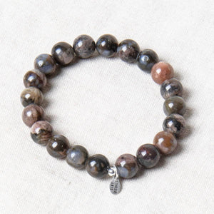 Blue Llanite Opal Energy Bracelet 8mm