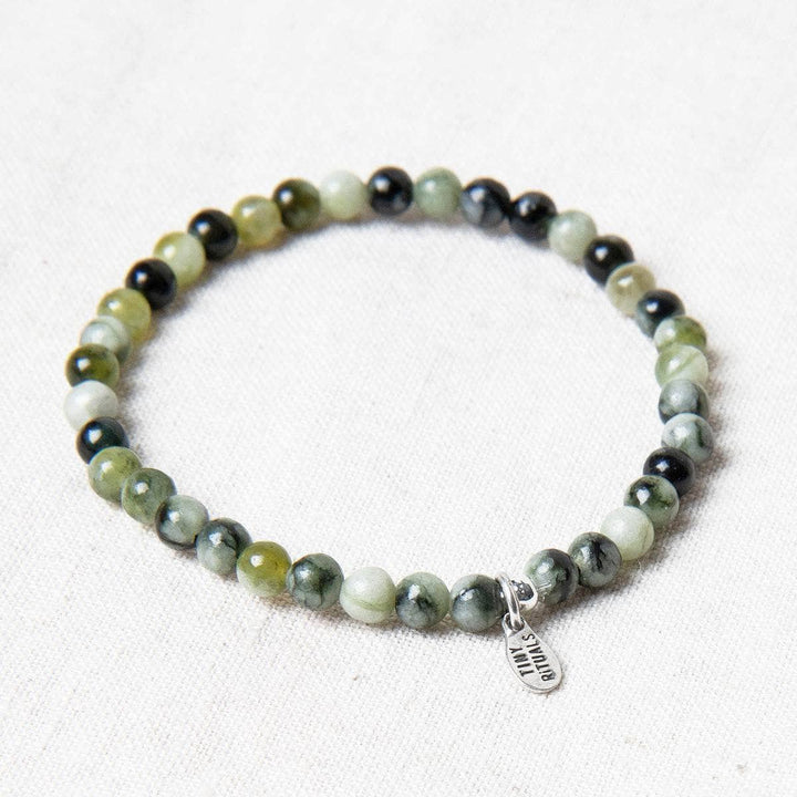 Natural Vine Flower Xiuyu Jade Energy Bracelet