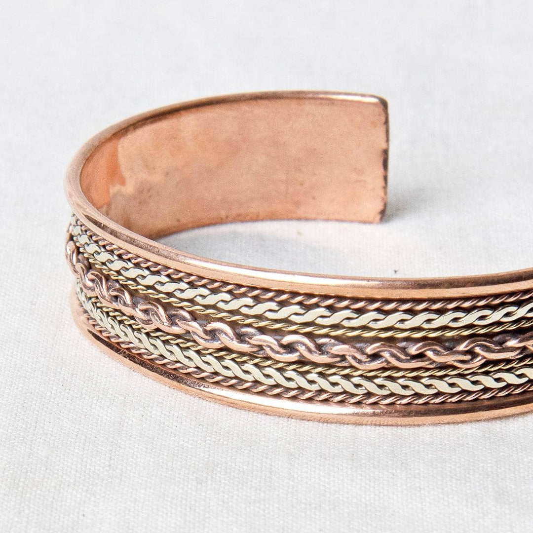 Tibetan Handcrafted Twisted Copper Healing Bracelet