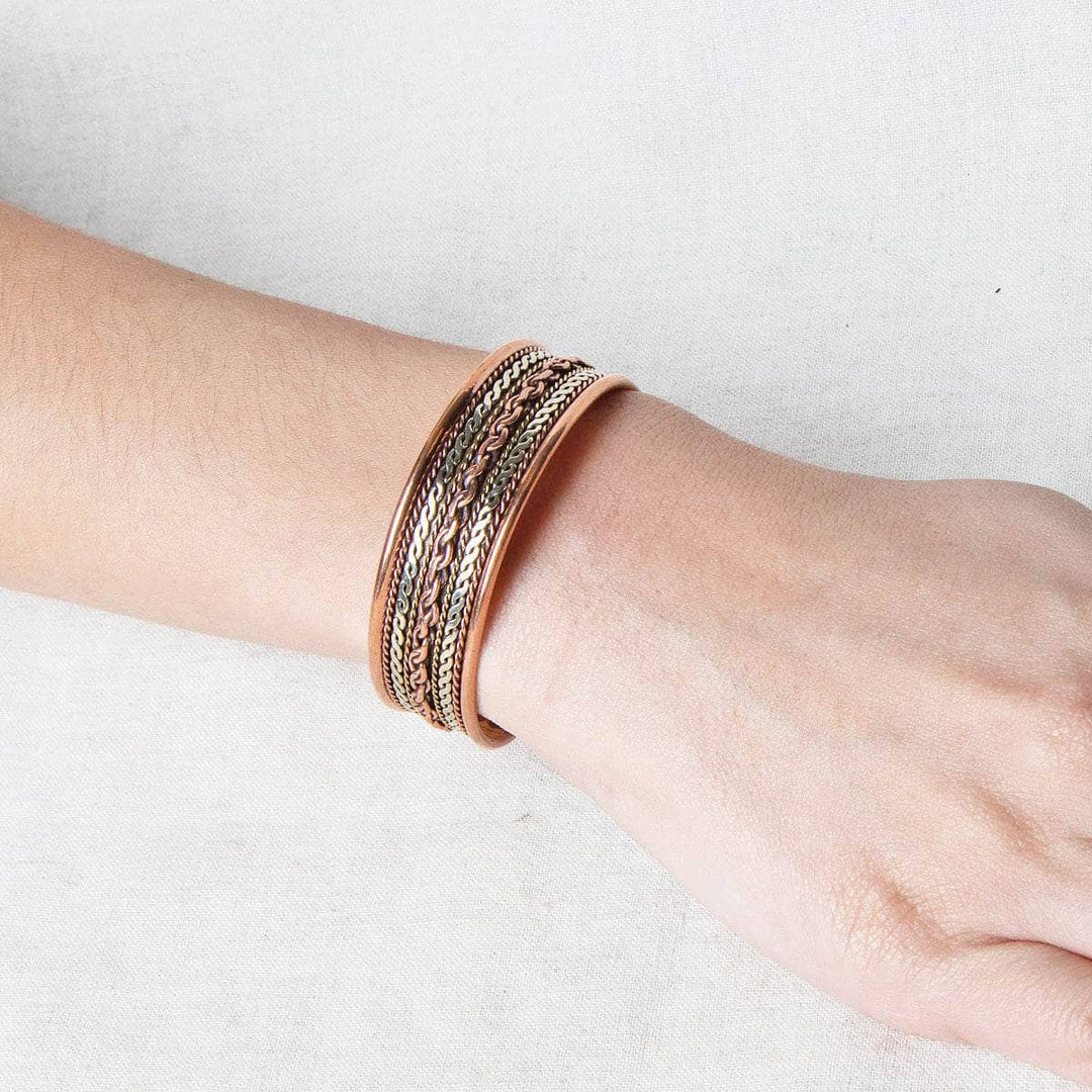 Tibetan Handcrafted Twisted Copper Healing Bracelet