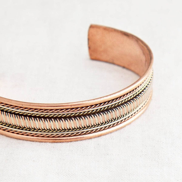 Tibetan Handcrafted Copper Infinity Bracelet