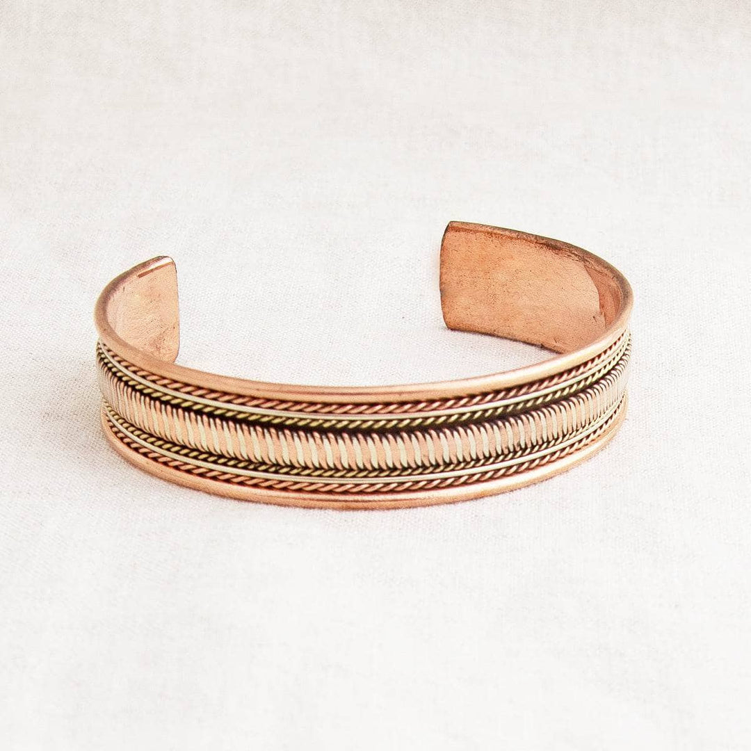 Tibetan Handcrafted Copper Infinity Bracelet