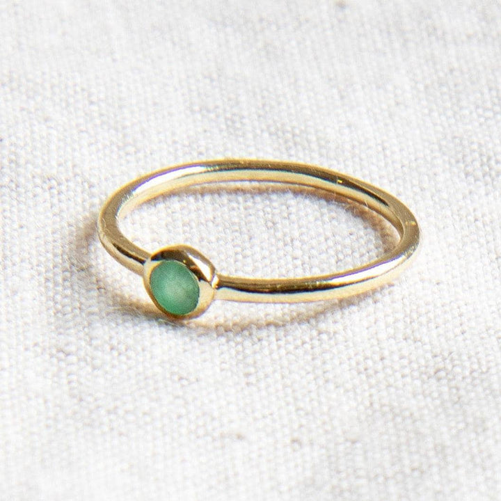 Emerald Silver or Gold  Ring